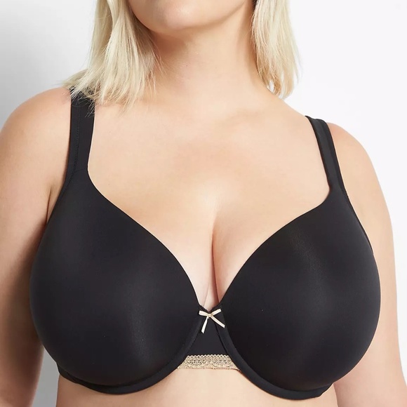 Cacique Lightly Lined Full Coverage Black Bra Women's Size 44DDD - Picture 16 of 16